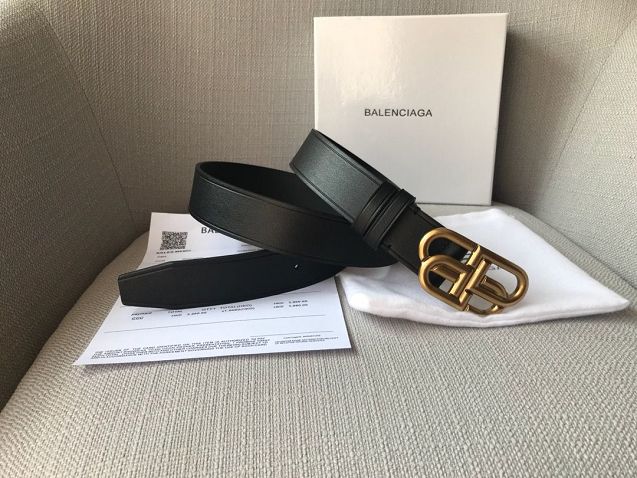 Balenciaga original calfskin 25mm belt B0001