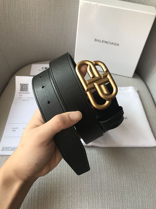 Balenciaga original calfskin 25mm belt B0001