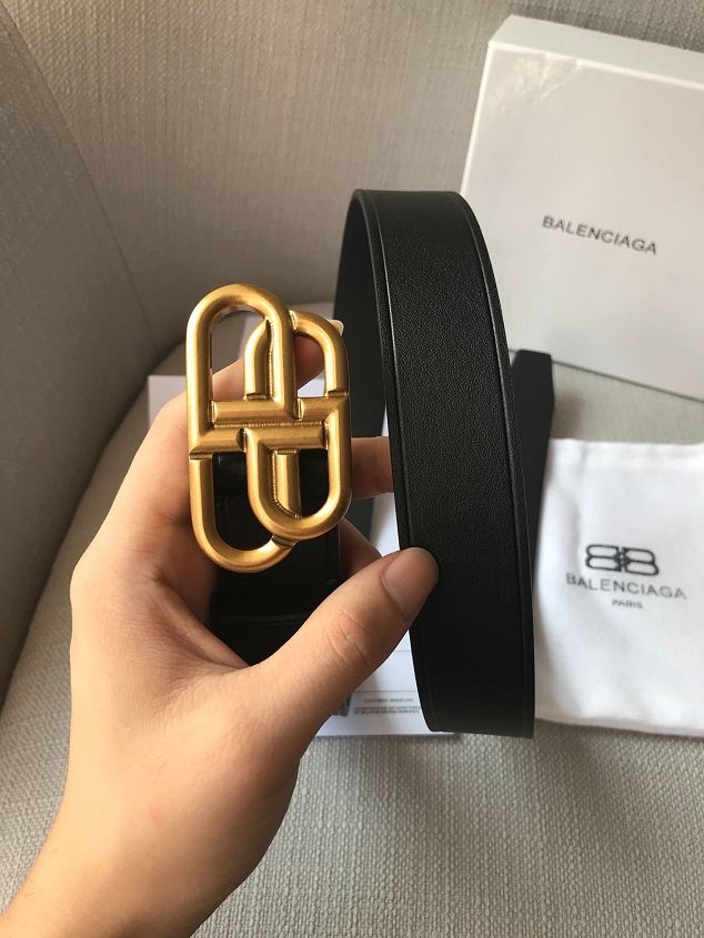 Balenciaga original calfskin 25mm belt B0001