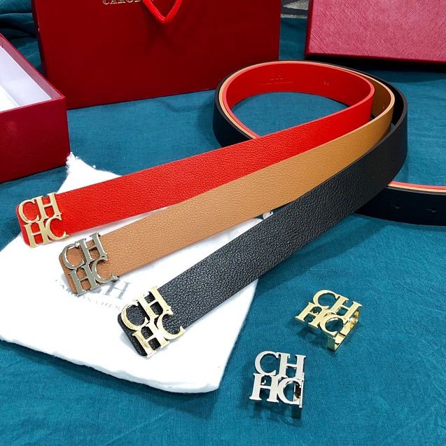 CH original calfskin 30mm belt C0001