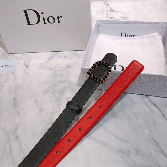 Dior original calfskin 25mm belt DR0015 