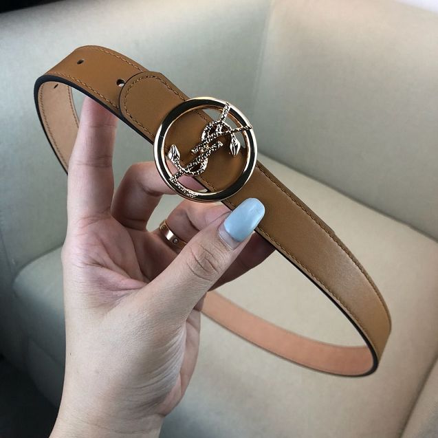 YSL original calfskin 25mm belt YS0001