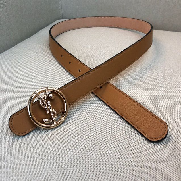 YSL original calfskin 25mm belt YS0001