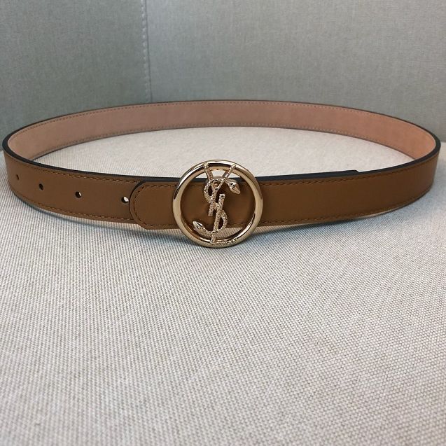 YSL original calfskin 25mm belt YS0001