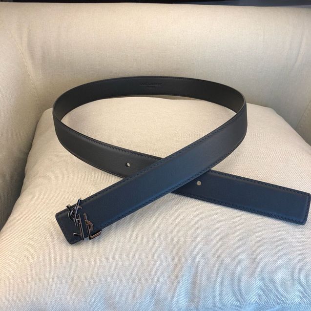 YSL original calfskin 30mm belt YS0002