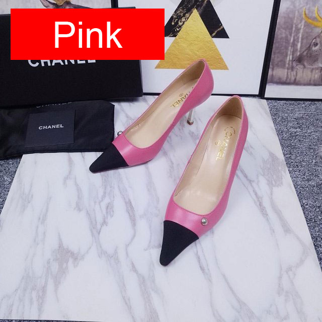 CC original calfskin pumps G34902 apricot