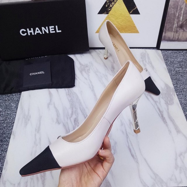 CC original calfskin pumps G34902 apricot