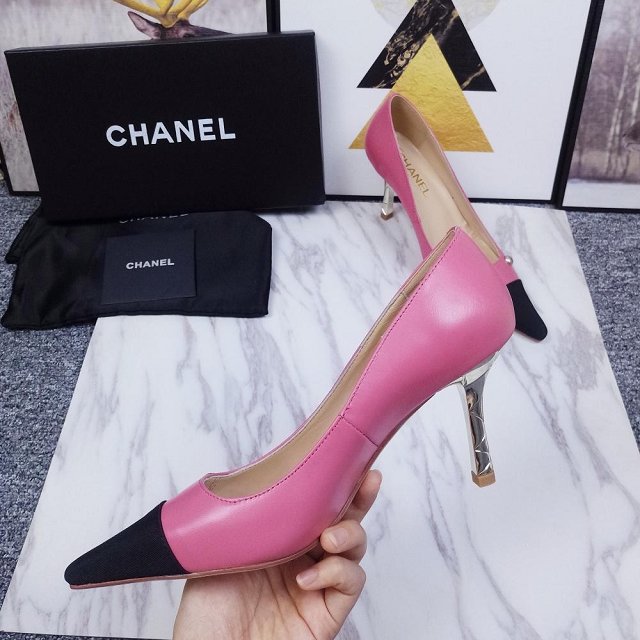 CC original calfskin pumps G34902 apricot