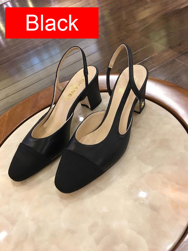 CC original lambskin slingbacks 55mm heel G31318 black