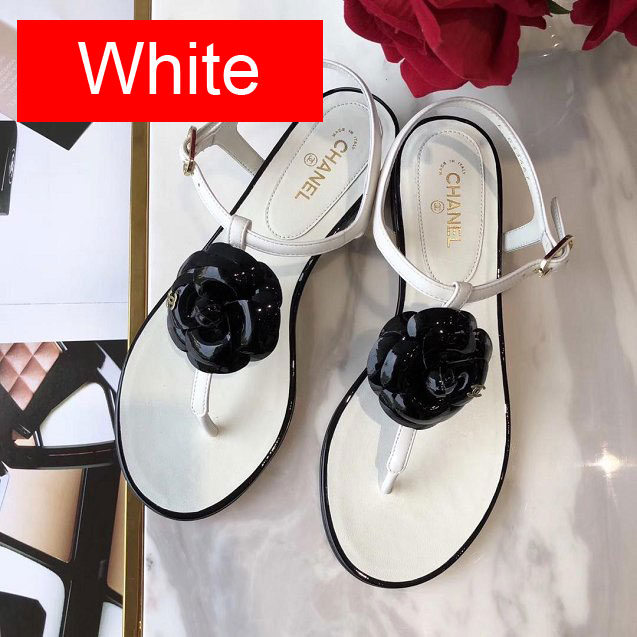 CC lambskin sandals G34605 white