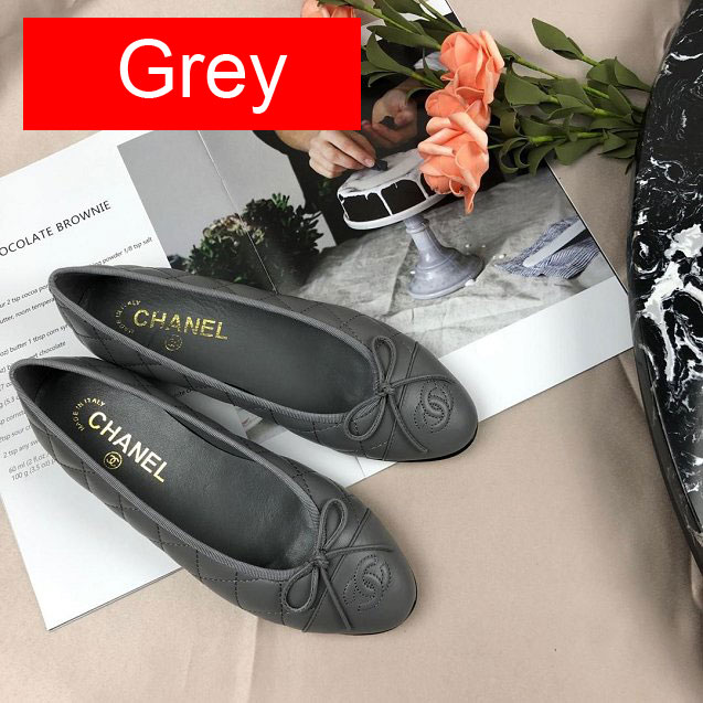 CC original lambskin ballerinas G26250 silver