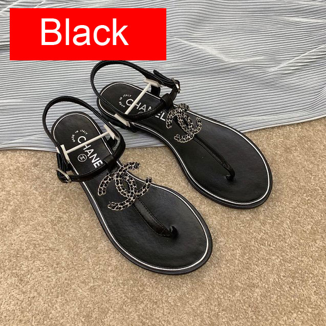 CC original lambskin sandals G34606 black