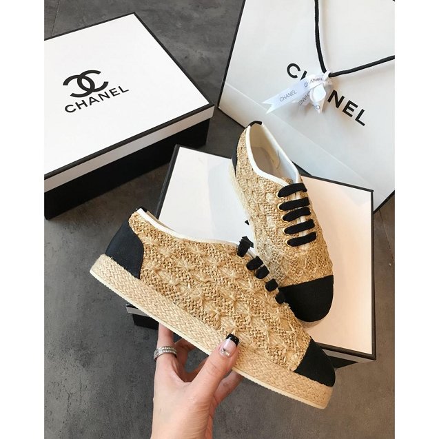 CC tweed sneakers G34364 yellow