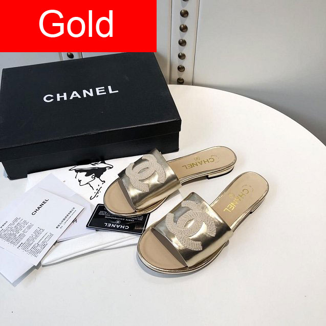 CC original calfskin mules G34682 gold