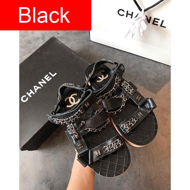 CC original lambskin sandals G33800 black