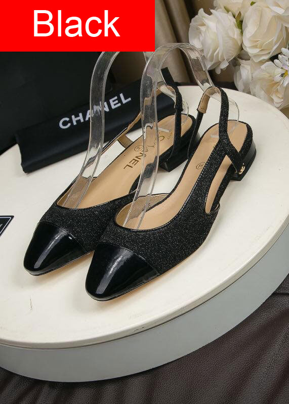 CC tweed slingbacks G31319 silver