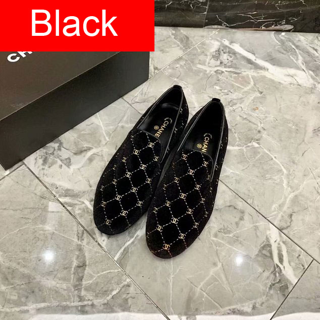 CC velvet loafers G35067 black