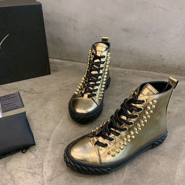 Giuseppe Zanotti original patent calfskin sneakers GZ0015