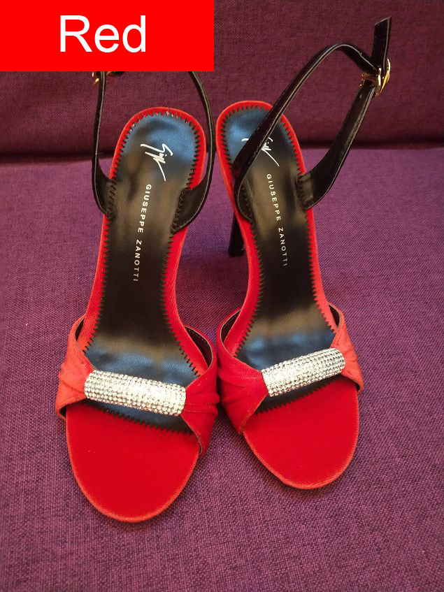 Giuseppe Zanotti original velvet 85mm heel sandals GZ0004