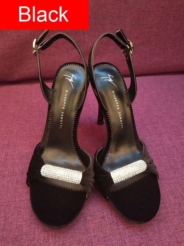 Giuseppe Zanotti original velvet 85mm heel sandals GZ0004