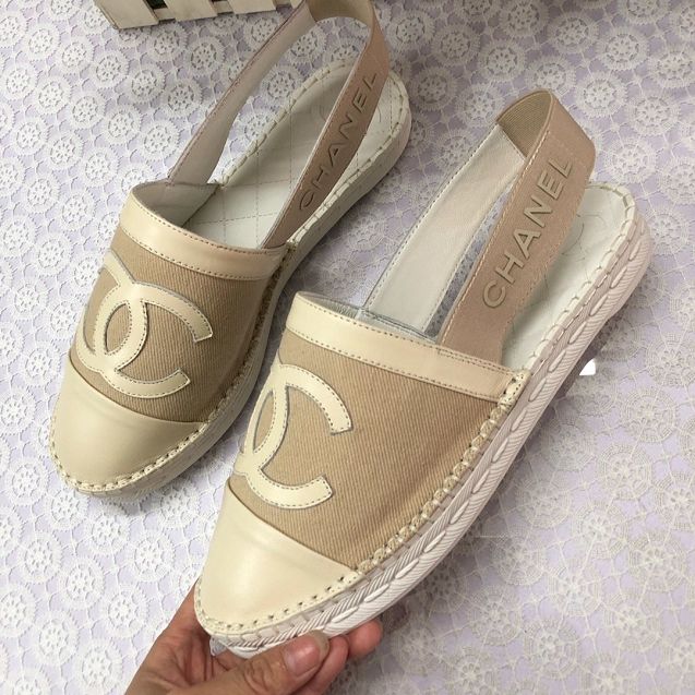 CC original lambskin&fabric espadrilles G36184 