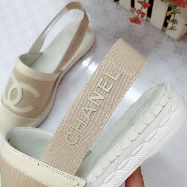 CC original lambskin&fabric espadrilles G36184 