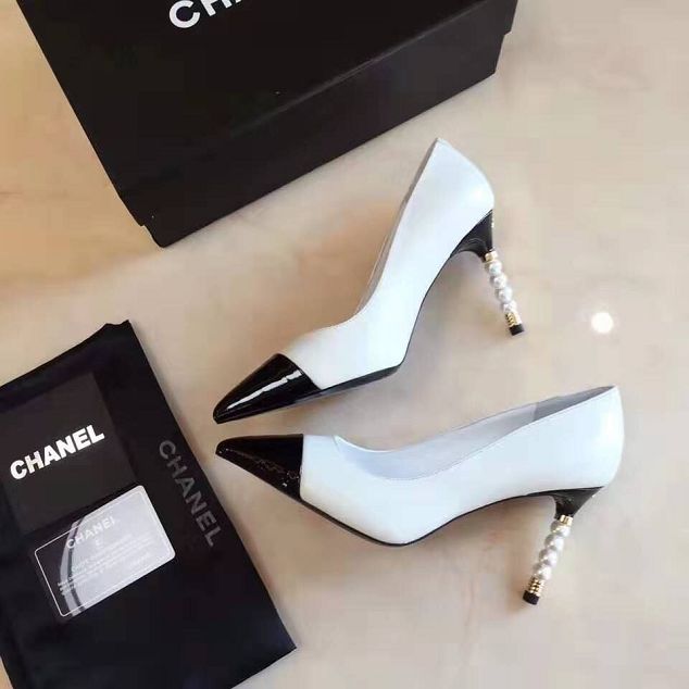 CC original lambskin 60mm heel pumps G35536 