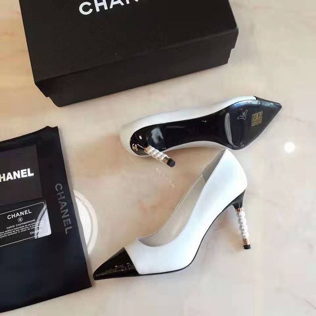 CC original lambskin 60mm heel pumps G35536 