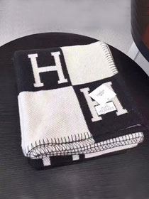 Hermes original wool avalon blanket HB0065 black