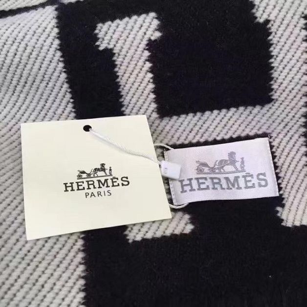 Hermes original wool avalon blanket HB0065 black