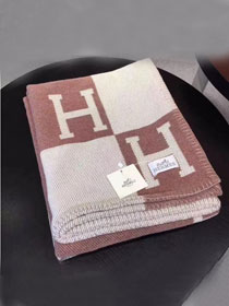 Hermes original wool avalon blanket HB0065 coffee