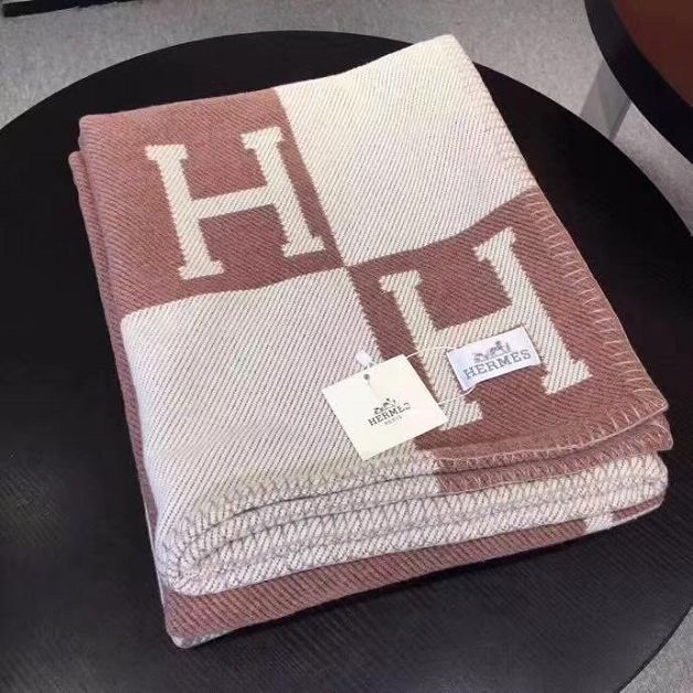 Hermes original wool avalon blanket HB0065 coffee