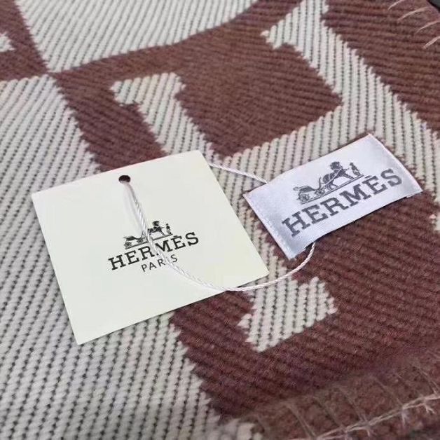 Hermes original wool avalon blanket HB0065 coffee