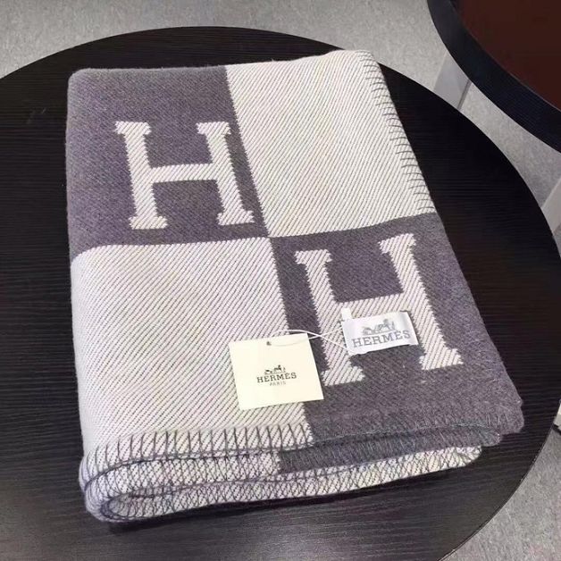 Hermes original wool avalon blanket HB0065 grey