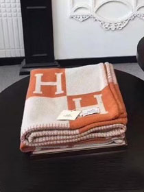 Hermes original wool avalon blanket HB0065 orange
