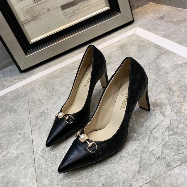 CC original lambskin 50mm heel pumps G35559