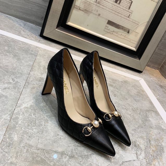 CC original lambskin 50mm heel pumps G35559