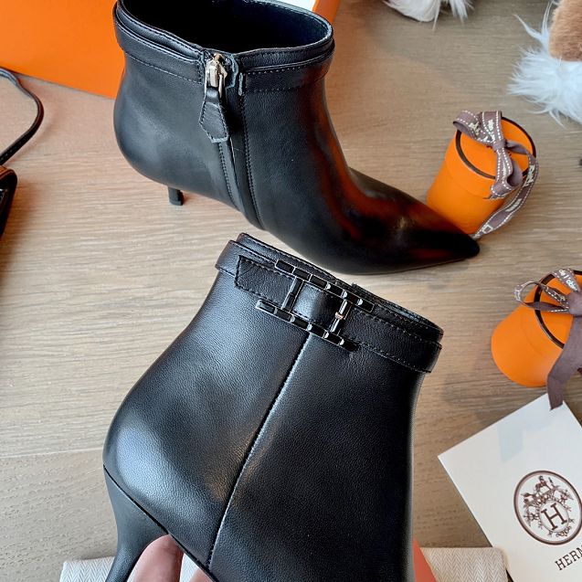 Hermes original calfskin 60mm boot HS0014 black