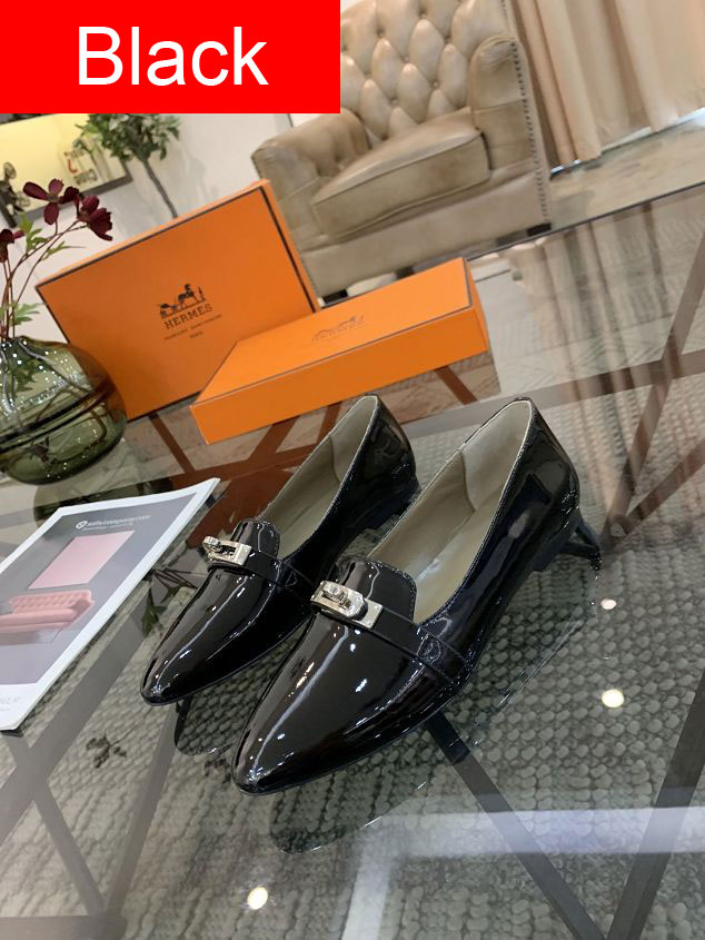 Hermes original patent calfskin loafer HS0003