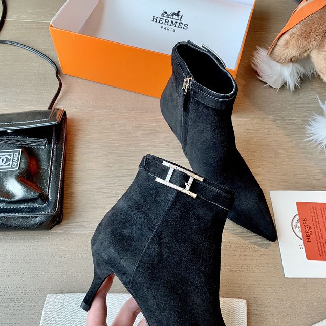 Hermes original suede 60mm boot HS0015 black