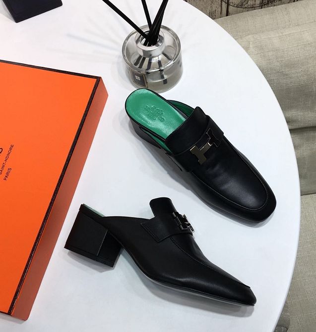 Hermes original calfskin 50mm mule HS0047