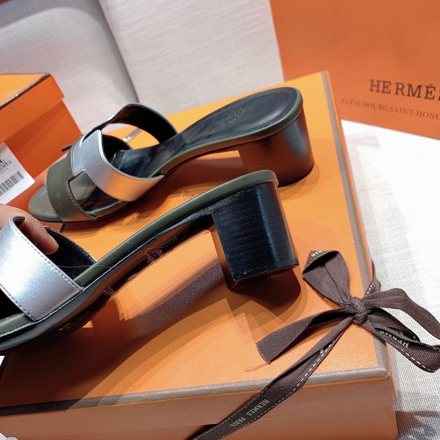 Hermes original calfskin 50mm sandal HS0072