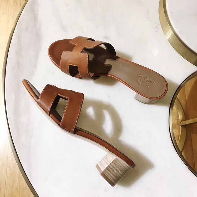 Hermes original calfskin 50mm sandal HS0084