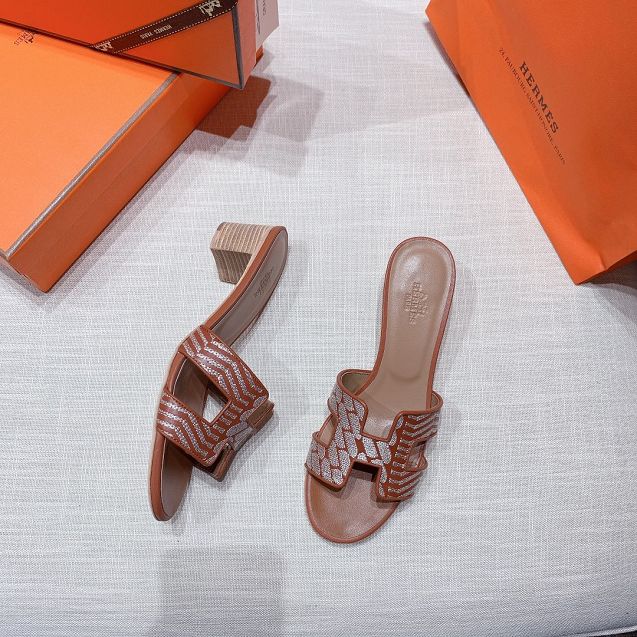 Hermes original calfskin 50mm sandal HS0087