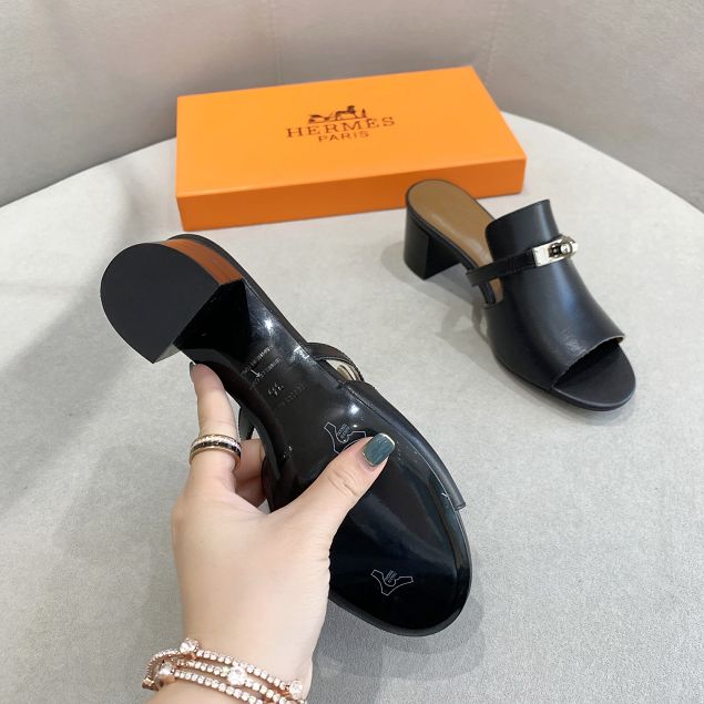 Hermes original calfskin 50mm sandal HS0100