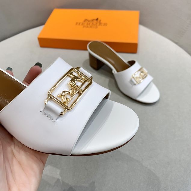 Hermes original calfskin 50mm sandal HS0103	