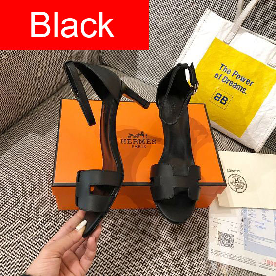 Hermes original calfskin 60mm sandal HS0058