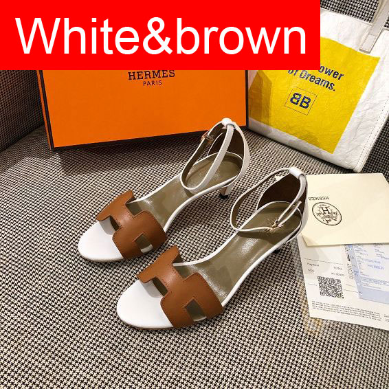 Hermes original calfskin 60mm sandal HS0058