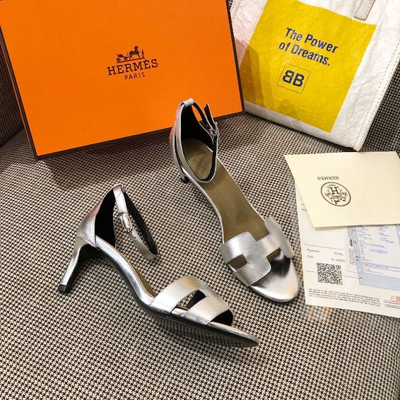 Hermes original calfskin 60mm sandal HS0058