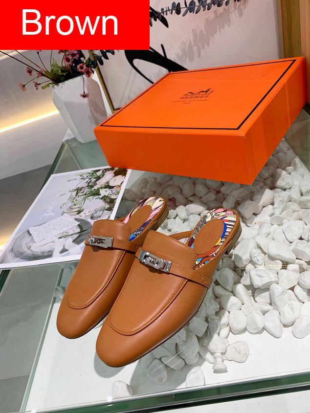 Hermes original calfskin mule HS0106